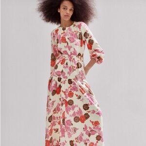 ME+EM Bali print cheesecloth maxi dress